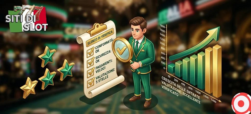 Criteri di valutazione e processo di classificazione dei siti di slot.